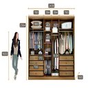 Ver imagem 2 de Guarda Roupa Rizon 6 Portas 8 Gavetas Cor:cumaru