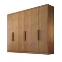 Ver imagem 1 de Guarda Roupa Rizon 6 Portas 8 Gavetas Cor:cumaru