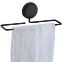 Ver imagem 2 de Toalheiro Lavabo Porta Toalha Rosto 25CM C/ Adesivo Preto Fosco Future