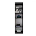 Ver imagem 4 de Armário Multiuso Assis 2 Portas Multiuso 4 Prateleiras Preto - Pnr Móveis