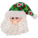 Ver imagem 1 de Kit 10 Enfeites Árvore Natal Pendente Papai Noel 15cm