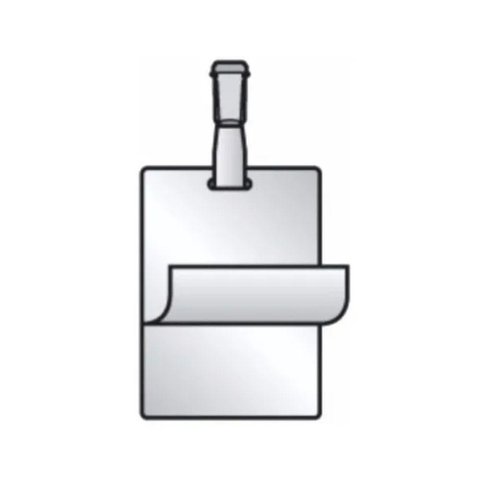 Película Auto Plastificante Crachá Vertical Caixa 100 Unds