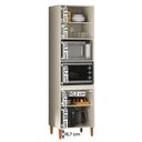 Ver imagem 3 de Armario Cozinha Paneleiro Munique com 4 Portas Off White/Canelato