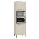 Ver imagem 1 de Armario Cozinha Paneleiro Munique com 4 Portas Off White/Canelato