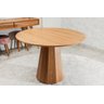 Mesa de Jantar Cone Base Mel Oitavada Tampo Redondo 1,00m Laminado **somente a Mesa** - 2
