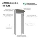 Ver imagem 3 de Porta-geladeira 83 Cm 1 Porta Basculante Branco/cinza Vik Madesa