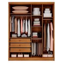 Ver imagem 3 de Guarda Roupa Casal Toledo 2 Portas 3 Gavetas Cinamomo - Novo Horizonte
