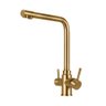 Torneira para cozinha Gourmet Misturador Monocomando Escovado Pojuca Pingoo.casa - Dourado - 1