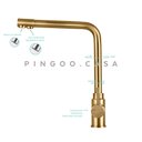 Ver imagem 3 de Torneira para cozinha Gourmet Misturador Monocomando Escovado Pojuca Pingoo.casa - Dourado