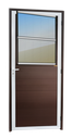 Ver imagem 1 de Porta Alumínio Lambril c/Grade 86 e. V.Refl.Mix Corten Brimak