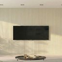 Ver imagem 1 de Painel para TV até 85 Polegadas Ripado 100% MDF 250CMX322CM Supremo Bege Off White