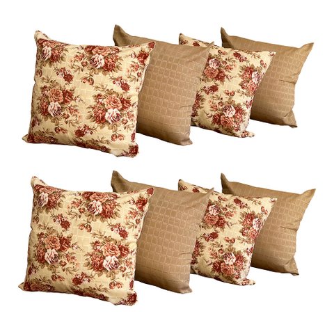 Capas de Almofadas Decorativas 8 Unidades Com Ziper:KCT08116