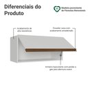 Ver imagem 3 de Armário Aéreo de Cozinha com 1 Porta Basculante 70 cm Branco Pieta Madesa