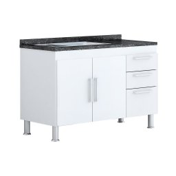 Balcão Gabinete para Pia de Cozinha 1,20m:branco - 1