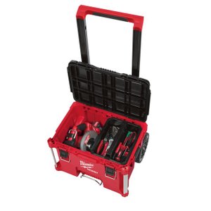 PACKOUT CAIXA COM RODINHAS E SUPORTE MILWAUKEE