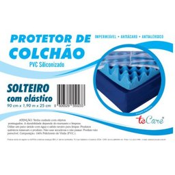 Protetor de Colchão Solteiro Pvc com Elástico Transparente - 4