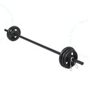 Ver imagem 1 de Kit Anilhas 12kg + Barra 120 Cm Com Presilhas Body Pump