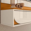 Ver imagem 4 de Painel Home Suspenso Aura Cinamomo/off White para Tv até 65” - Madetec