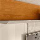 Ver imagem 3 de Painel Home Suspenso Aura Cinamomo/off White para Tv até 65” - Madetec