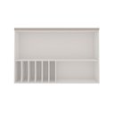 Ver imagem 2 de Armário Aéreo Porta Basculante 120cm Cozinha com Nicho Mdf Cor:fendi com Branco