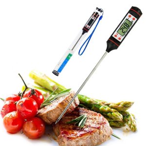 Termômetro Digital Para Forno Carne WALFOS, Termômetro Dobrável De Aço Inoxidável