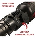 Ver imagem 2 de Lanterna Militar Led Recarregável Sabre de Luz Super Potente Zoom Longo Alcance de até 2km Tr