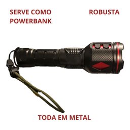 Lanterna Militar Led Recarregável Sabre de Luz Super Potente Zoom Longo Alcance de até 2km Tr - 5