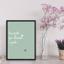 Ver imagem 1 de Quadro Tem Gente Que Ilumina A Gente 33x24cm - com vidro:Madeira preta