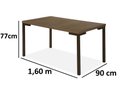 Ver imagem 2 de Conjunto Mesa Jantar + 6 Cadeira Rainha Junco Tampo Tinto Trendi - Tubo Chocolate