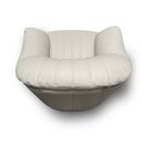 Ver imagem 5 de Poltrona Sala de Estar com Balanço Mars Base Giratória U270 Couro Bege Claro G49 - Idea Relax By Nat
