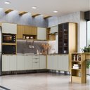 Ver imagem 1 de Cozinha Modulada Compacta 9 Peças Copenhague