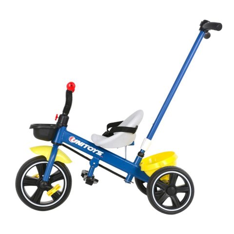 Triciclo Infantil com Cadeirinha e Empurrador - Azul