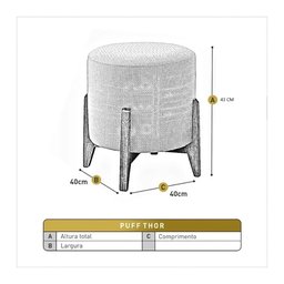 Kit Puff Banqueta Manu Luxo Madeira Maciça Premium Veludo Verde - 2