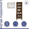 Lavanderia Modulada Belém 1 Armário Multiuso e Armário Aéreo Kaiki Móveis - 5