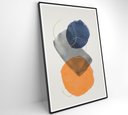 Ver imagem 4 de Quadro Abstrato Círculos 2 - 80x120 Cm - Vidro Impresso