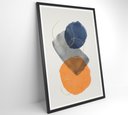 Ver imagem 2 de Quadro Abstrato Círculos 2 - 80x120 Cm - Vidro Impresso