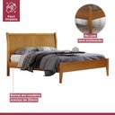 Ver imagem 3 de Cama Casal Classic Josandro Amêndoa Mel
