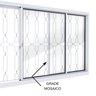 Janela Correr 2 Folhas Grade Mosaico em Aço Branco Lucasa Facilita 100x150cm - 6