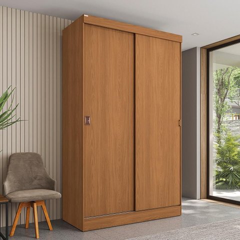 Guarda-roupa Casal com 2 Gavetas Kappesberg Canela 121cm