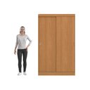 Ver mais imagens de Guarda-roupa Casal com 2 Gavetas Kappesberg Canela 121cm