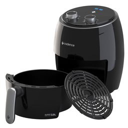 Fritadeira Elétrica Cadence Sem Óleo Super Cook Fryer 3,8L Preto FRT410-220 - 1