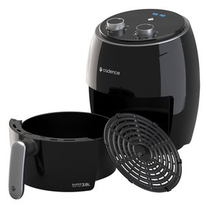Fritadeira Elétrica Cadence Sem Óleo Super Cook Fryer 3,8L Preto FRT410-220