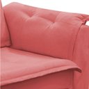 Ver imagem 4 de Sofá 2 Lugares Namoradeira Marrocos 1,40m Sala de Tv Estar Recepção Suede Rose Mabe Magazine
