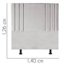 Ver imagem 3 de Cabeceira Cama Box Solteiro Estofada Grécia 140 Cm Suede:cinza Claro