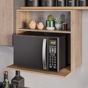 Ver imagem 2 de Suporte Aéreo Multiuso para Forno Micro-ondas Laura 60cm Freijó - Desk Design