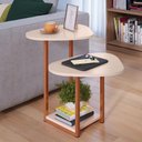Ver imagem 2 de Mesa Lateral de Apoio para Sofá Sala de Estar Mesa Auxiliar - Casa Uau:off/rose