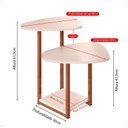 Ver imagem 4 de Mesa Lateral de Apoio para Sofá Sala de Estar Mesa Auxiliar - Casa Uau:off/rose