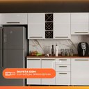 Ver imagem 6 de Armário de Cozinha Completa com Adega 11 Portas 4 Gavetas Favorita Branco/Nature