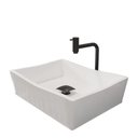 Ver imagem 2 de Kit Cuba de Apoio Atena Com Torneira e Valvula Inox Black Branco