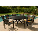 Ver imagem 1 de Jogo de Mesa Telas Sling Giratória com 8 Cadeiras